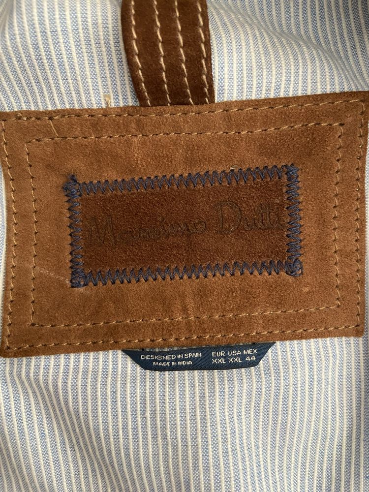 продам замшевую куртку из овечей кожи massimo dutti