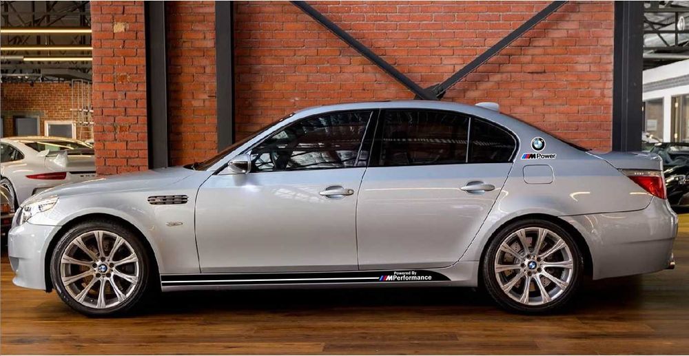 Stickere autocolante BMW M Performance / Power praguri, parasolar