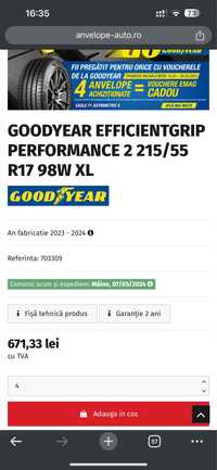 Goodyear EfficientGrip Performance 2 215/55 R17