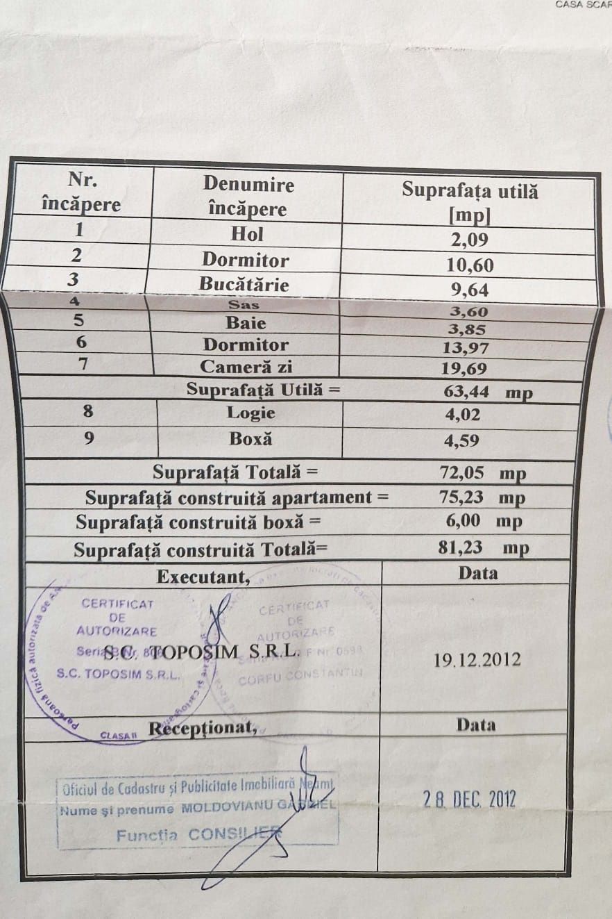 Apartament 3 camere, semidecomamdat, bld Traian, etaj 2 din 10, pf