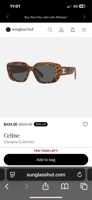 Ochelari celine paris cl40216u animal print