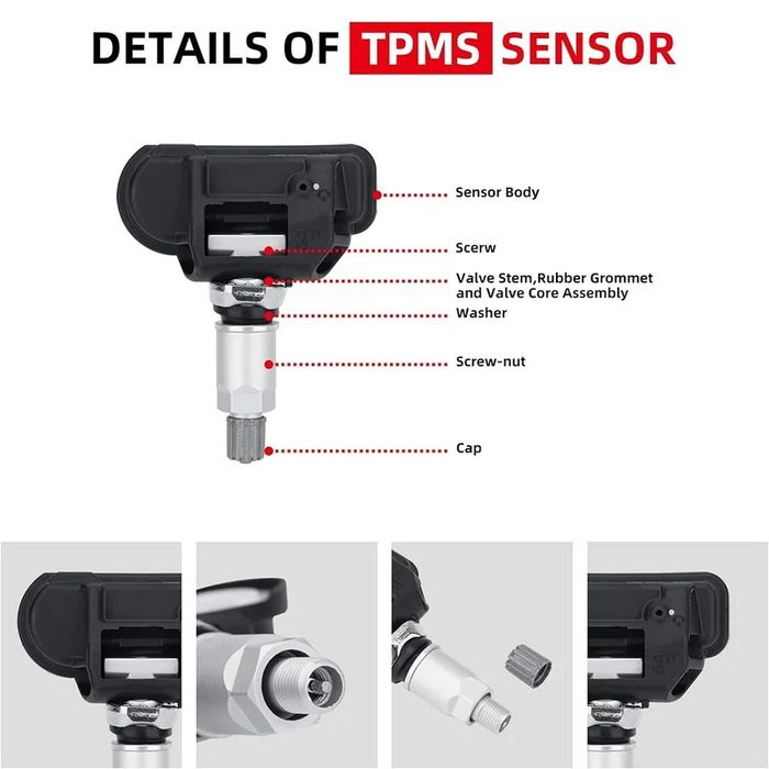 Senzori presiune roti jante valve Mercedes 433Mhz Set 4 Buc