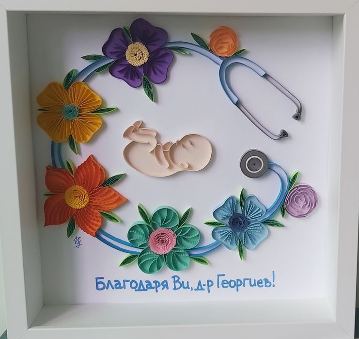 Квилинг картина- бебе