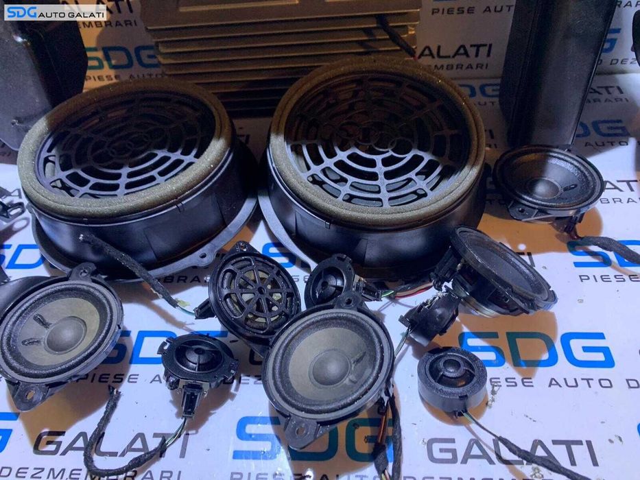 Sistem Audio Complet Boxa Boxe Difuzor Difuzoare Tweeter Amplificator Subwoofer Bang Olufsen Audi A4 B8 2008 - 2015 Cod 8K9035382B 8T0035223AP 8T0035399 8T0035416 8K9035709 8K0035411A