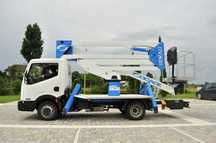 PRB Nissan NT400, platforma nacela lucru la inaltime 20m Socage DA320