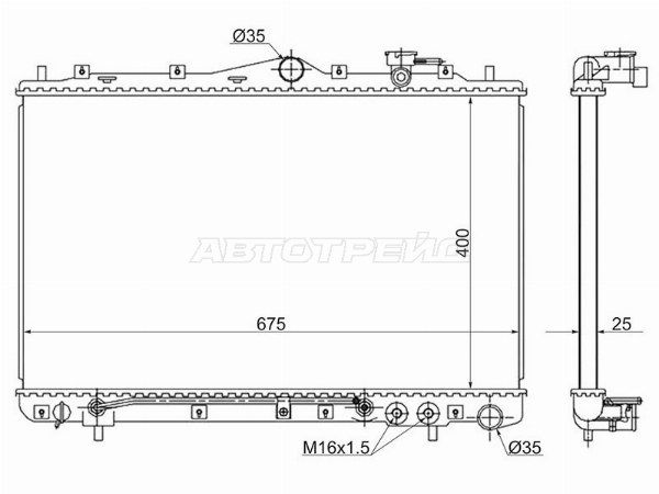 Радиатор Hyundai Sonata