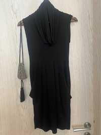Дамска черна рокля Rossodisera