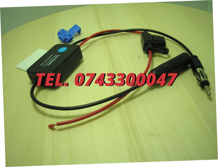 Amplificator De Semnal Antena Radio Auto Fm 12v