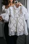 Rochie Botez model unic - lucrata manual in Atelier