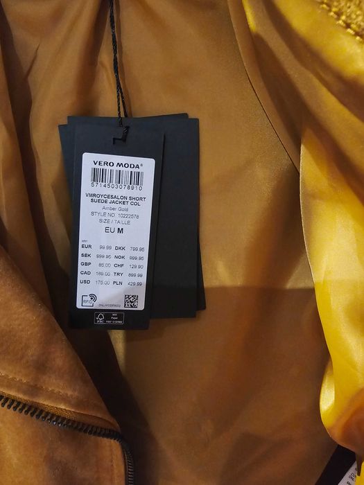 Велурено яке Vero moda - ново, с етикета, размер М