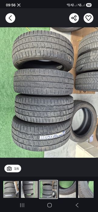 Vând cauciucuri 225/55/17 C M+S set complet imp Germania