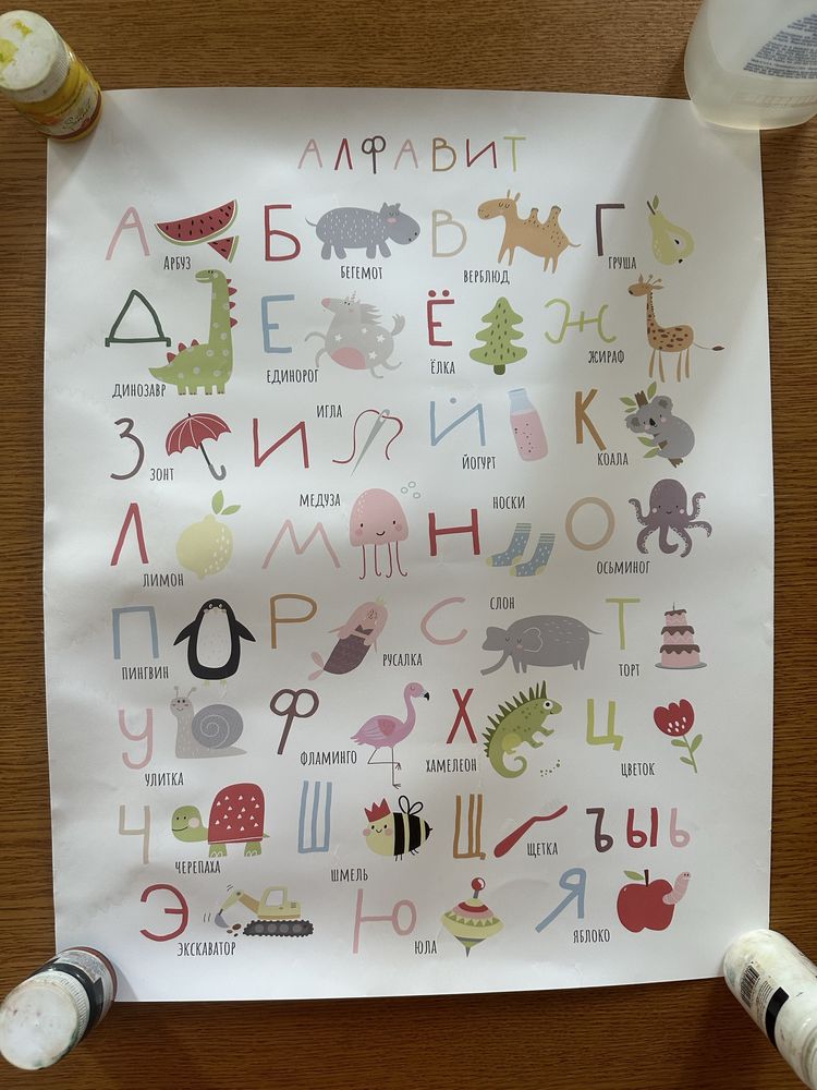 Постер детский алфавит