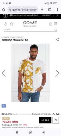 Oferta Tricou VERSACE original colectia noua 2024 super pret M,L,XL