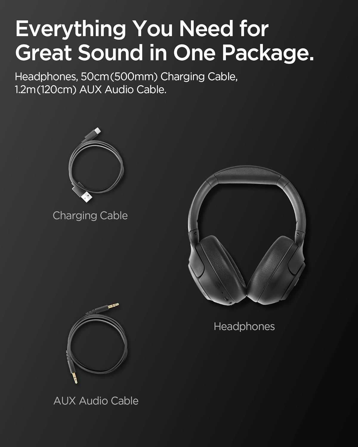 Слушалки Spigen Audio SA-HP P10 с активно шумопотискане, 60 часа