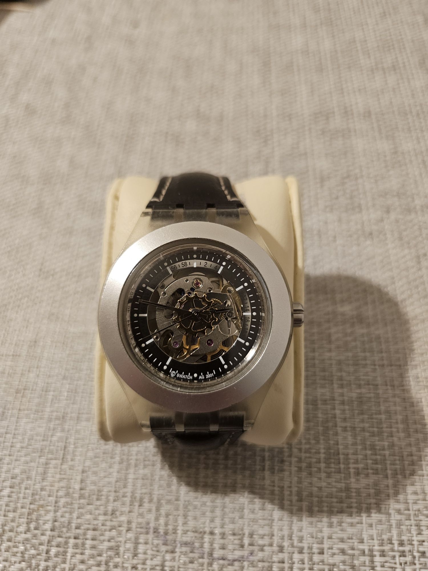 SWATCH Irony DIAPHANE AG 2001 automatic 21 jewels SKELETON