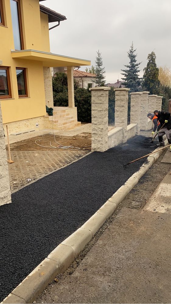 Constructii Drum , Trotuar , Parcari cu Asflat si Pavaje