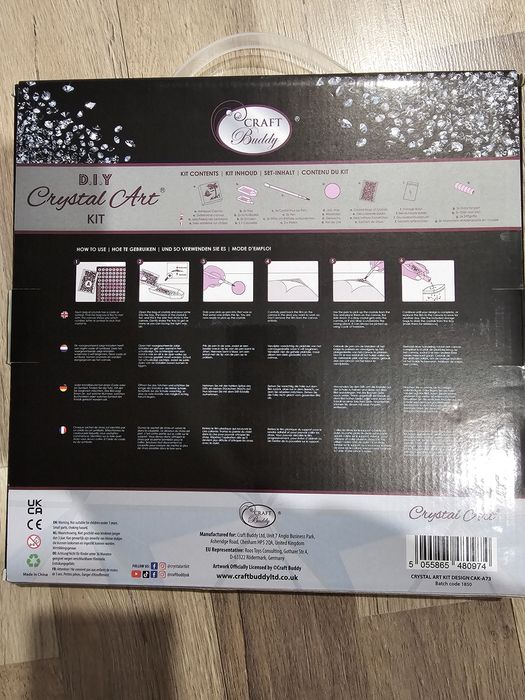 Jucarie Goblen diamante 30x30 xm cu rama inclusa. 8ani+