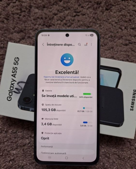 Samsung A55 5G, 8/128 GB, ca NOU