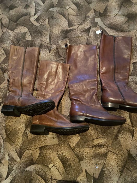 Сапоги кожаные и угги