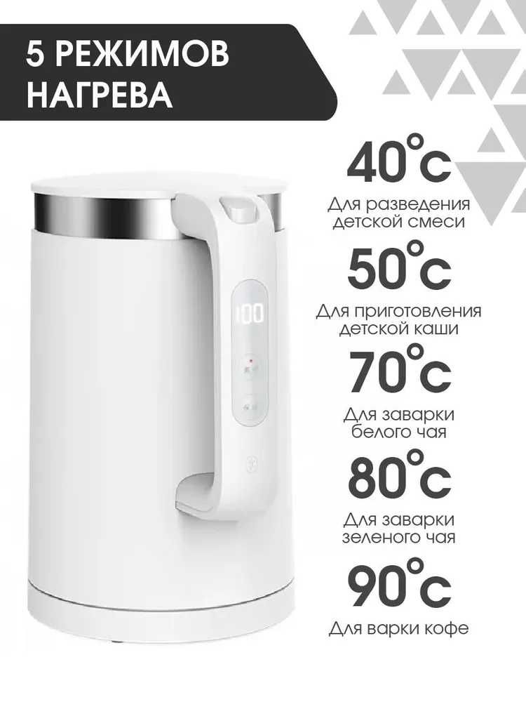 Чайник электрический Xiaomi Mi Smart Kettle Pro Global Elektr choynak