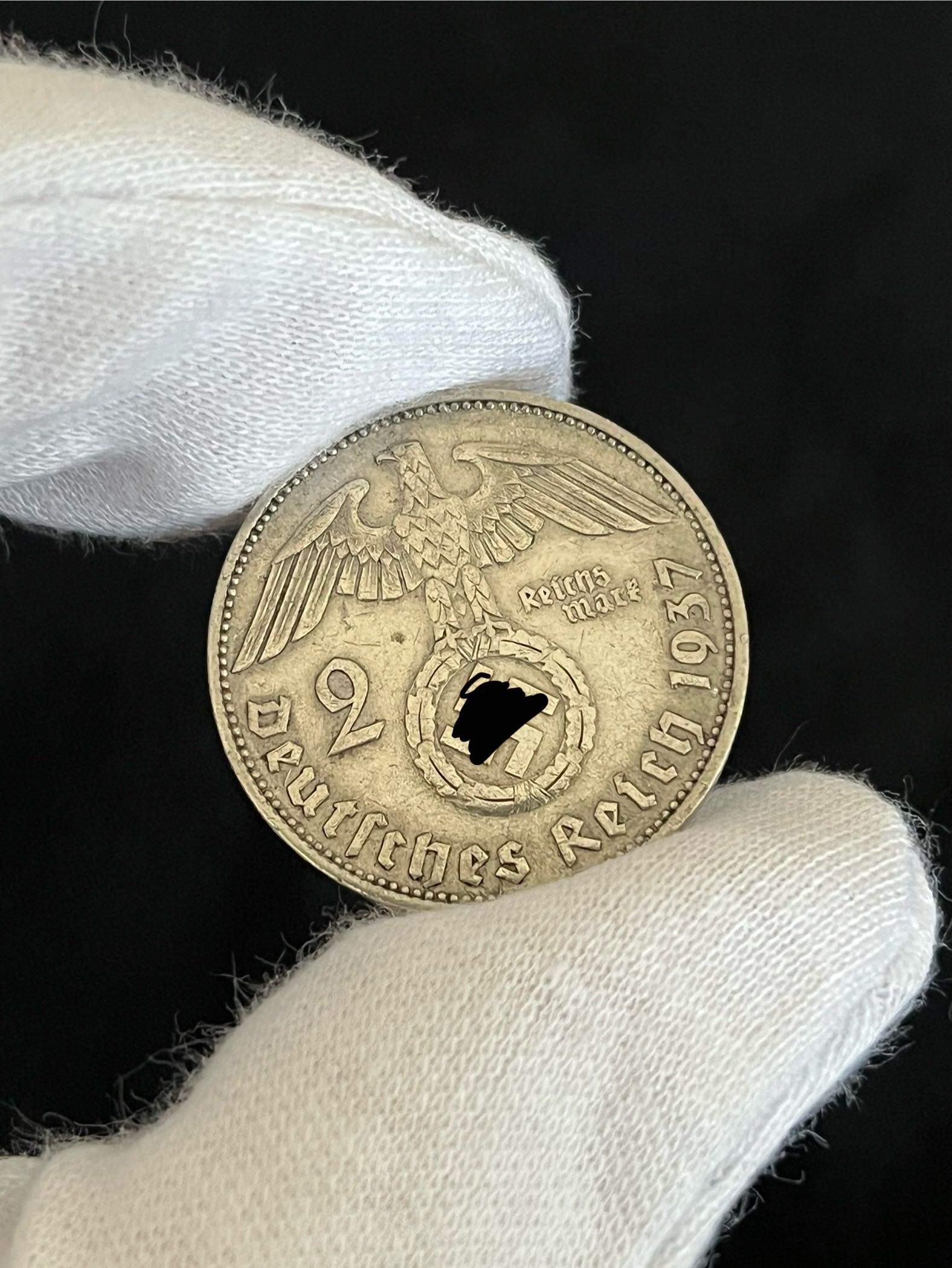 Рядка Сребърна Монета от Германия - 2 Reichsmark 1937