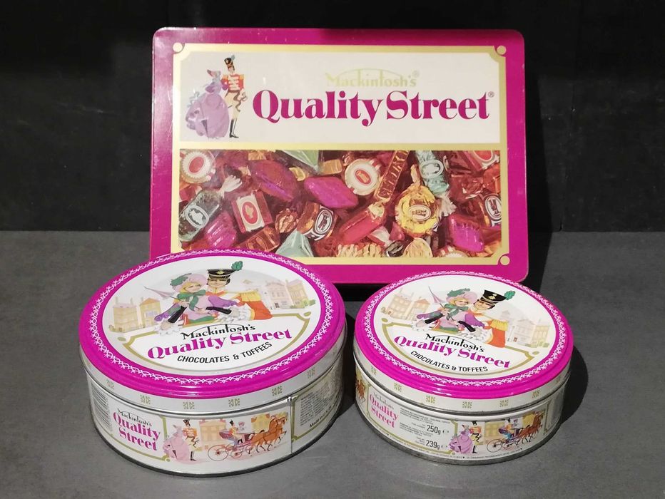 Cutii metalice vintage de colectie (set 2 - Quality street)