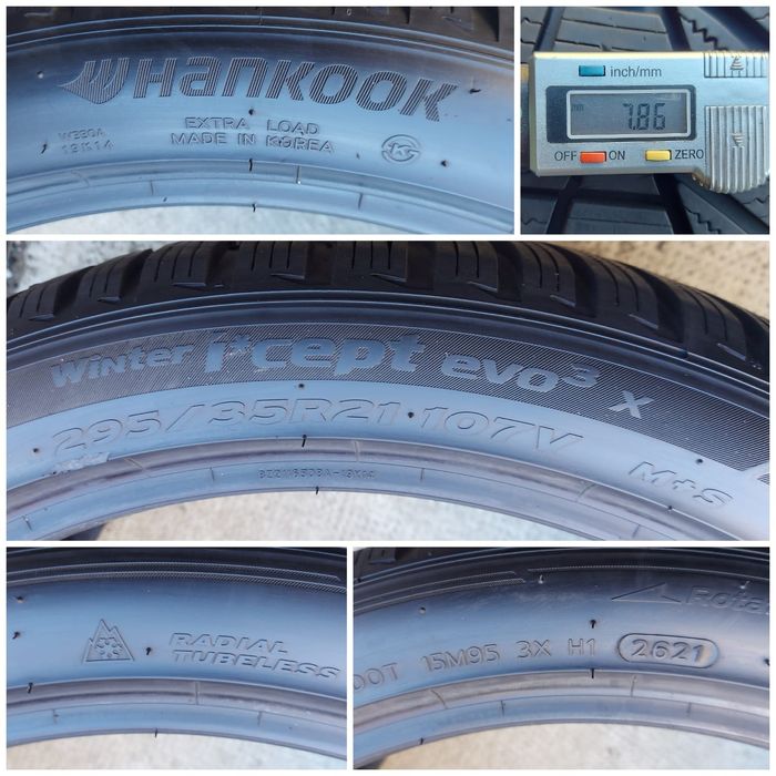 O bucată 295/35 R21 M+S iarnă - una Vredestein Hankook Michelin