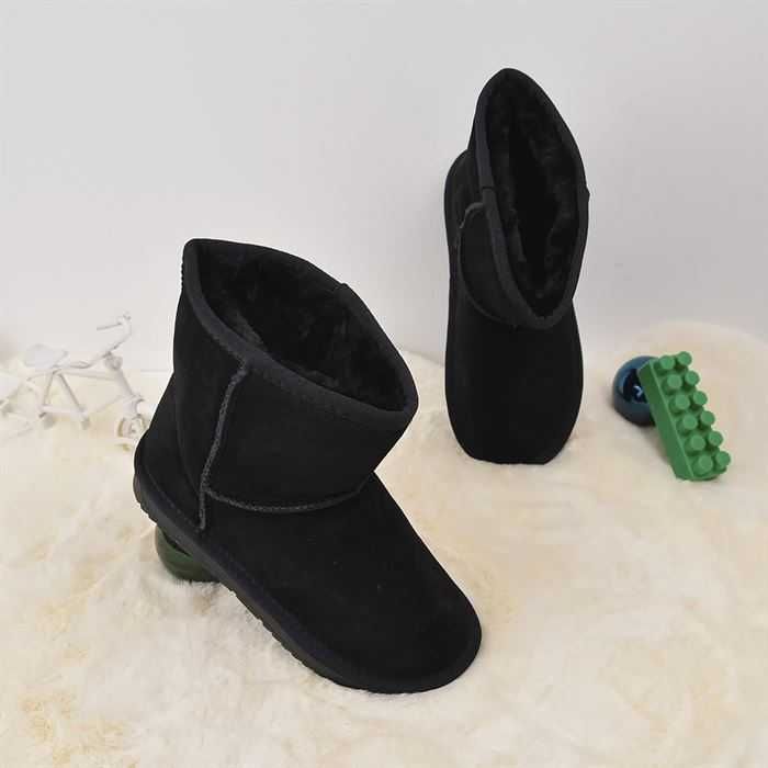 Ghete tip UGG din piele naturala, 32,33,34