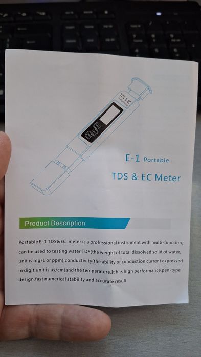 Aparat pentru măsurat calitatea apei-duritate conductivitate