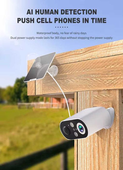 Camera de Supraveghere 4G,TSS-D201,3MP Full HD, cu Panou Solar, Bullet
