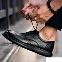 Pantofi derby brogue 43 premium Migato NOI piele naturala moale