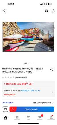 Monitor comercial, ecran profesional Samsung