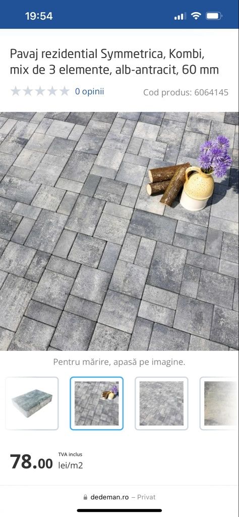 Pavele Symmetrica Kombi - 60mm. Alb-antracit