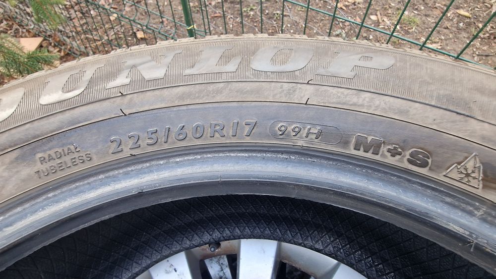 Jante BMW R17 x1, x3, x4, F10 etc cu anvelope Dunlop 225/60 R17 Runfla