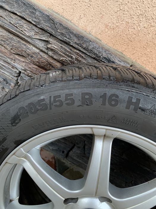 Set Jante Aliaj R16 cu anvelope iarna 205/55 R16