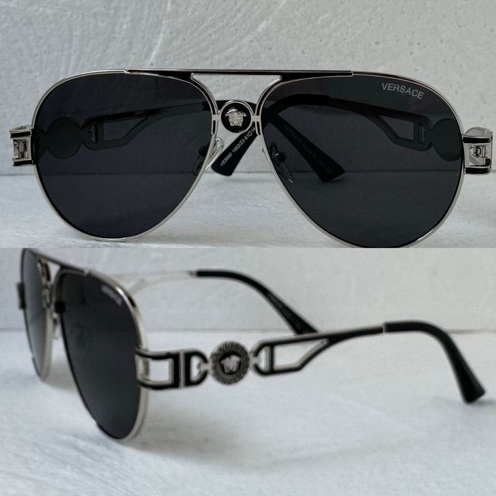 Versace мъжки слънчеви очила авиатор унисекс дамски