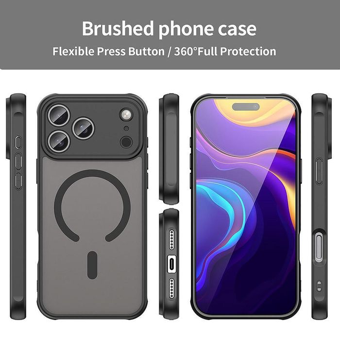 Калъф techsuit halofrost ii magsafe за iphone 17 pro в черен цвят