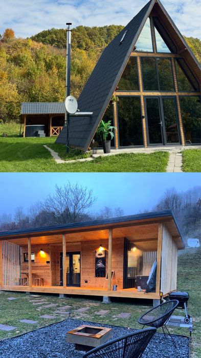 Cazare Lion Cabin & Kong Escape(cabana a frame/ tiny house)