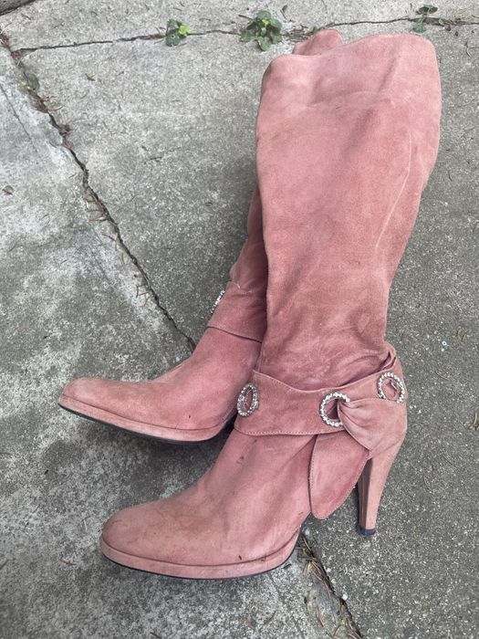 Cizme dama roz pudrat