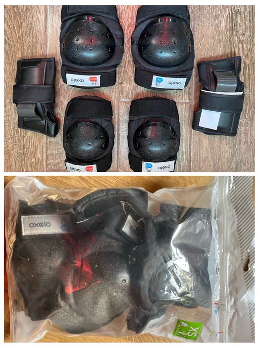 Role Oxelo Quad 100 pt copii și set protecție complet