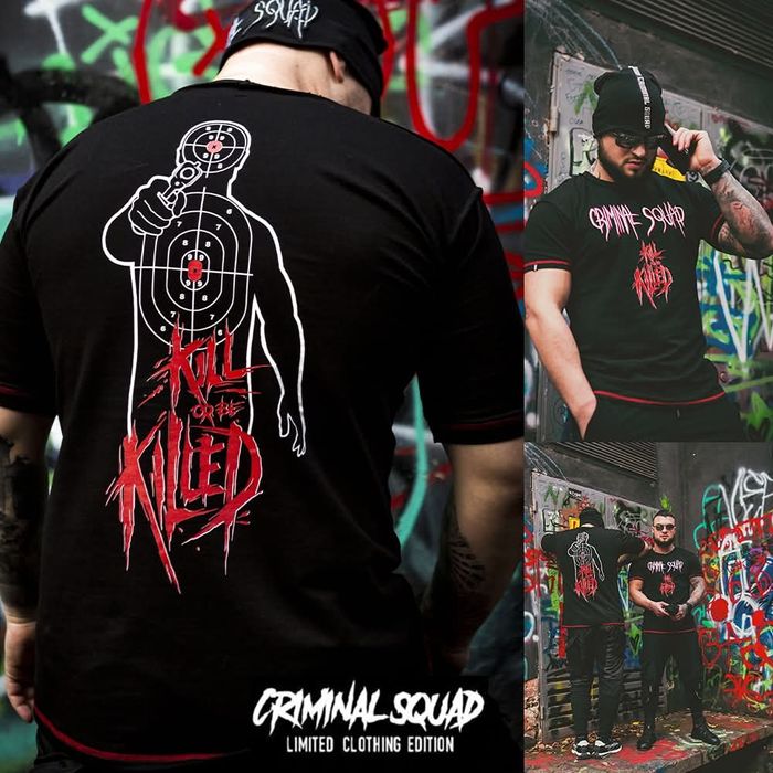 Criminal Squad Черна Тениска S - Kill Or Be Killed