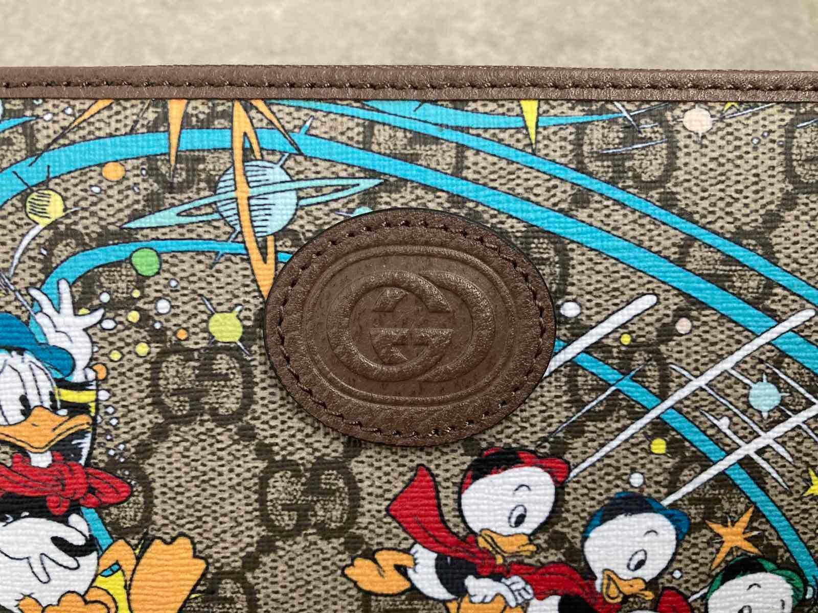 Portofel Gucci Disney Original Supreme Canvas / Piele Gucci Logo GG