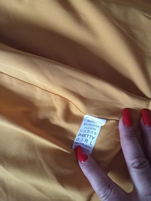 Rochie eleganta mustar