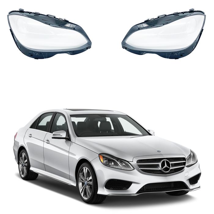 Комплект Стъкло Стъкла Фар Ляво Дясно Мерцедес-Бенц / Mercedes-Benz E-