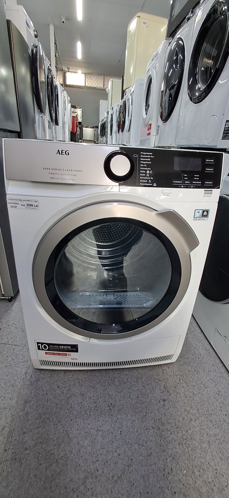 Uscator de Rufe AEG seria 9000 import GERMANIA Garanție Ch127
