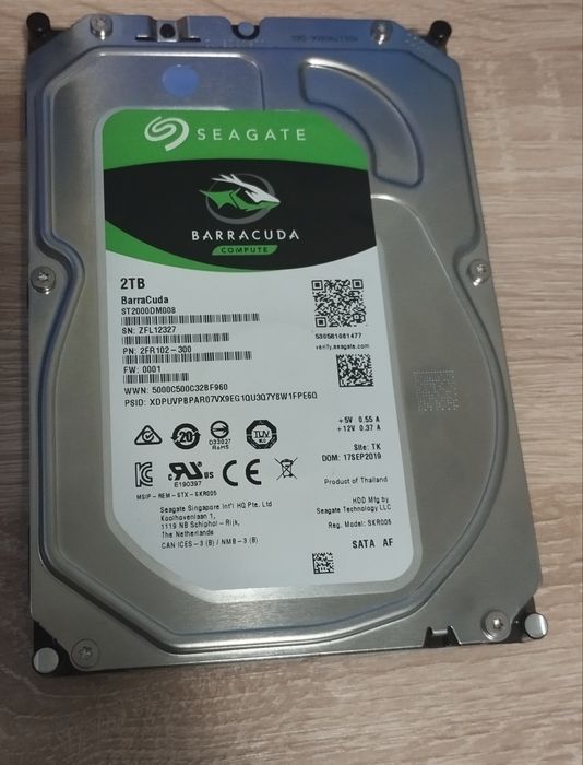 Продам жёсткий диск Seagate 2Тб