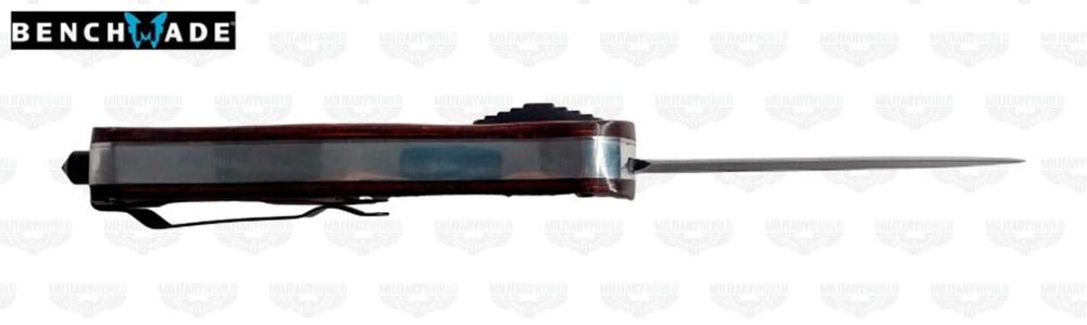 Briceag Benchmade McHenry D2 automatic knife with front snap closure