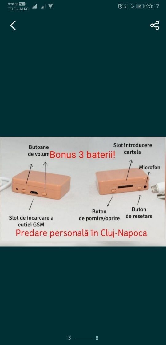 Vand/Inchiriez sistem de copiat,stick Bluetooth cu microcasca japoneza