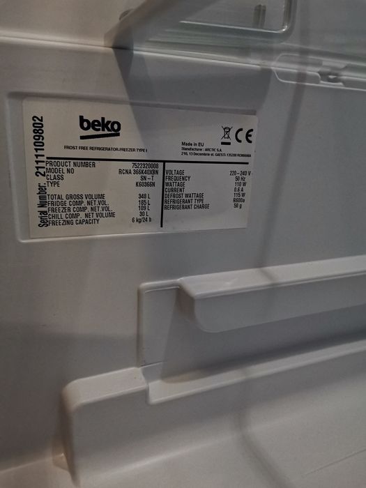 Beko 2021 NeoFrost RCNA 366K40XBN
