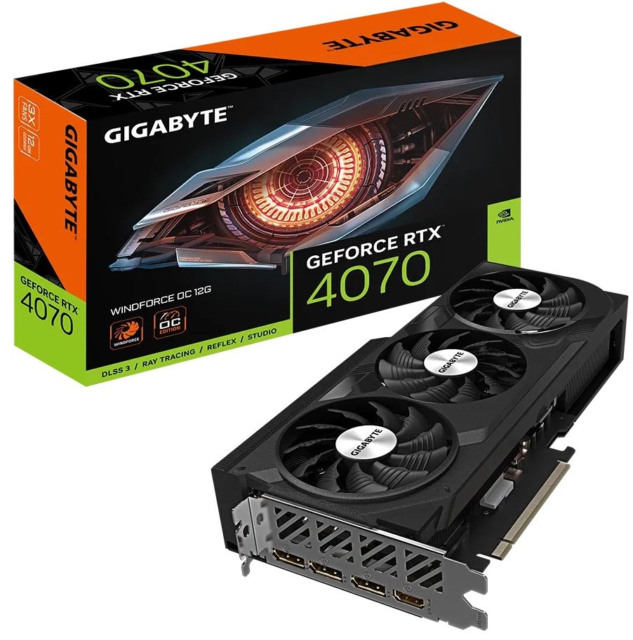 Gigabyte Gforce RTX 4070 Windforce OC 12G (Гаранция)